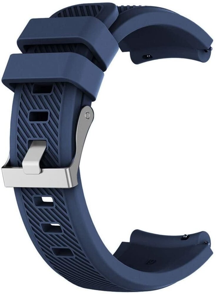 Strap-it Strap-it Bracelet montre 20mm silicone - universel (bleu foncé)
