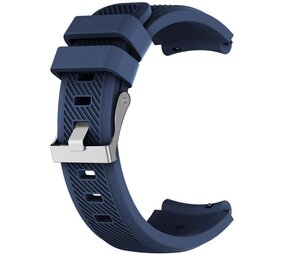 Strap-it Bracelet montre 20mm silicone - universel (bleu foncé)