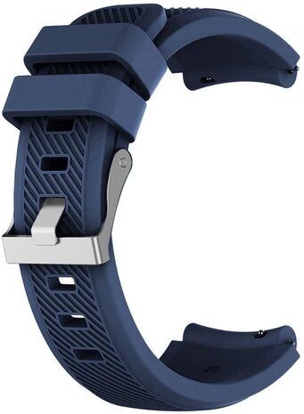 Strap-it Strap-it Bracelet montre 20mm silicone - universel (bleu foncé)
