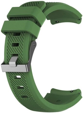 Strap-it Strap-it Bracelet montre 20mm silicone - universel (vert foncé)