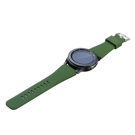 Strap-it Strap-it Bracelet montre 20mm silicone - universel (vert foncé)
