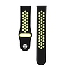 Strap-it Strap-it Bracelet montre 20mm sport - universel (noir/jaune) Strap-it Strap-it Bracelet montre 20mm sport - universel (noir/jaune)