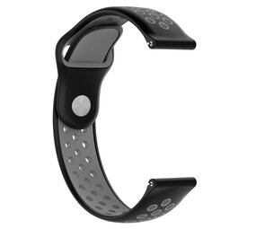 Strap-it Bracelet montre 20mm sport - universel (noir/gris)