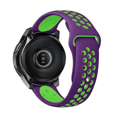 Strap-it Strap-it Bracelet montre 20mm sport - universel (violet/vert)