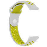 Strap-it Bracelet montre 20mm sport - universel (gris/jaune)