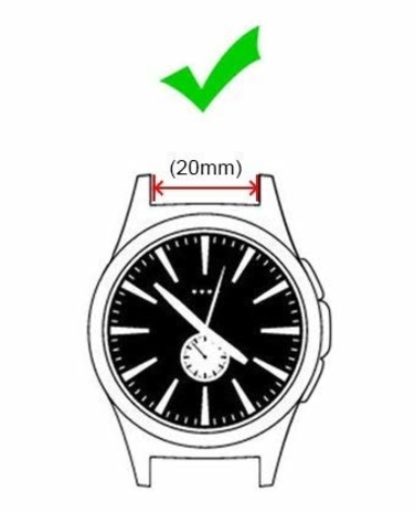 Strap-it Strap-it Bracelet montre 20mm milanais - universel (or rose)