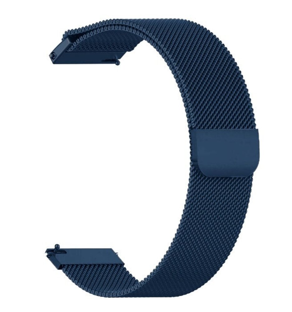 Strap-it Strap-it Bracelet montre 20mm milanais - universel (bleu)
