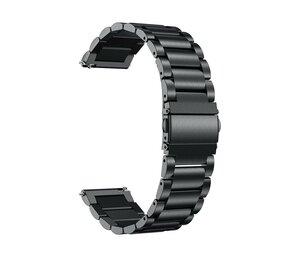Strap-it Bracelet montre 20mm acier - universel (noir)