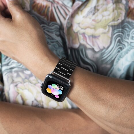 Strap-it Strap-it Bracelet montre 20mm acier - universel (noir)