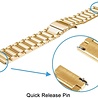 Strap-it Strap-it Bracelet montre 20mm acier - universel (or) Strap-it Strap-it Bracelet montre 20mm acier - universel (or)