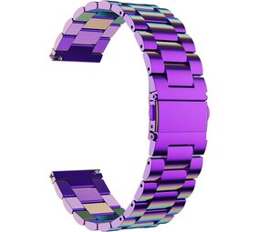 Strap-it Bracelet montre 20mm acier - universel (arc-en-ciel)