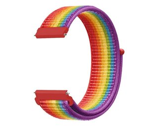 Strap-it Bracelet montre 20mm nylon - universel (arc-en-ciel)