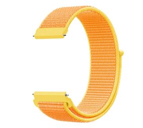 Strap-it Bracelet montre 20mm nylon - universel (orange-jaune)