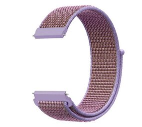 Strap-it Bracelet montre 20mm nylon - universel (lilas)
