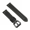 Strap-it Strap-it Bracelet montre 20mm cuir - universel (noir) Strap-it Strap-it Bracelet montre 20mm cuir - universel (noir)