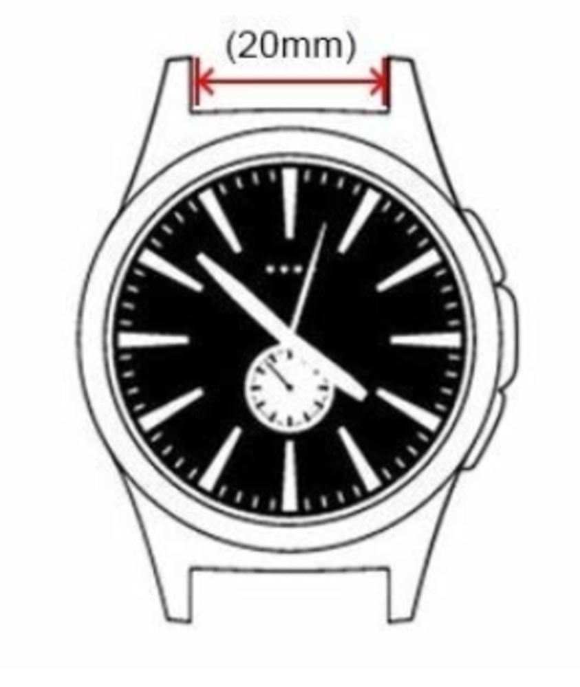 Strap-it Strap-it Bracelet montre 20mm cuir - universel (noir) Strap-it Strap-it Bracelet montre 20mm cuir - universel (noir)