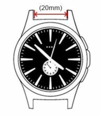 Strap-it Strap-it Bracelet montre 20mm cuir - universel (noir) Strap-it Strap-it Bracelet montre 20mm cuir - universel (noir)