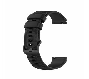 Strap-it Bracelet montre 18mm silicone - universel (noir)