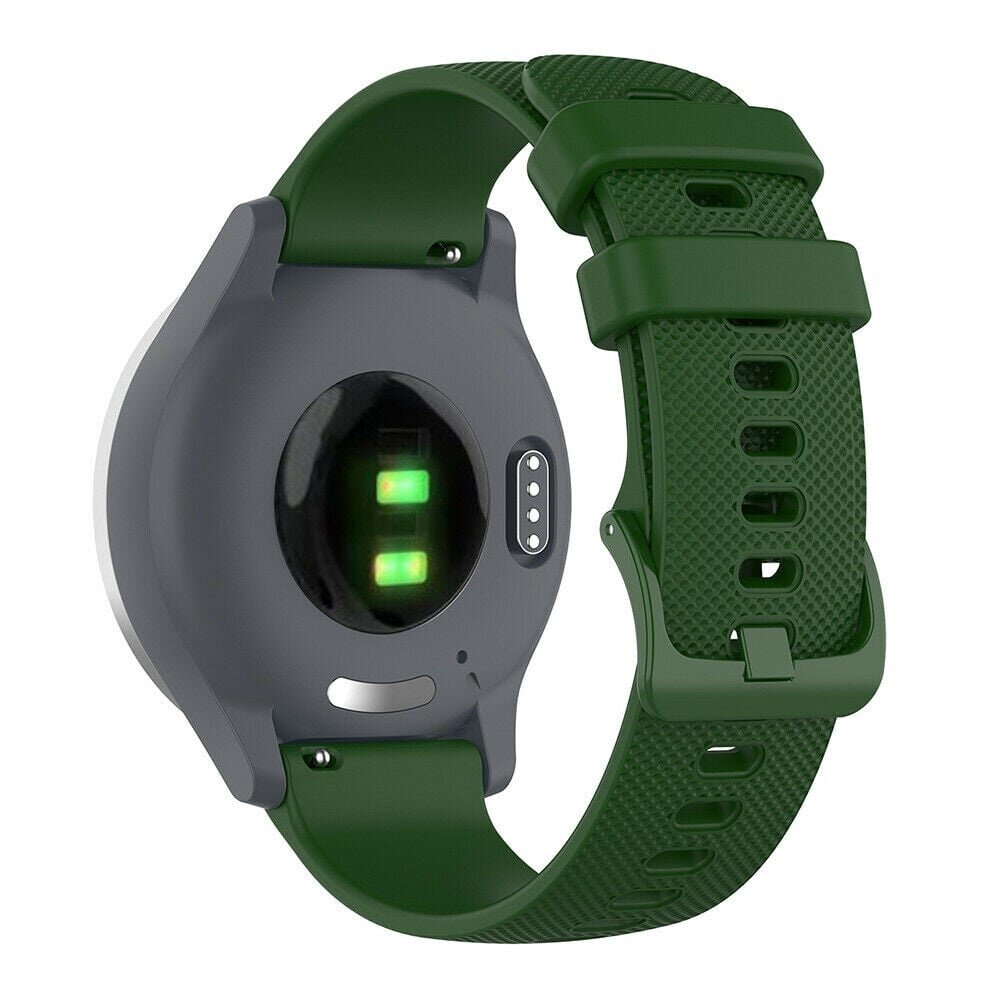 Strap-it Strap-it Bracelet montre 18mm silicone - universel (vert foncé)