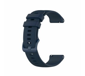 Strap-it Bracelet montre 18mm silicone - universel (bleu foncé)
