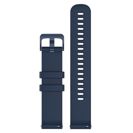 Strap-it Strap-it Bracelet montre 18mm silicone - universel (bleu foncé)