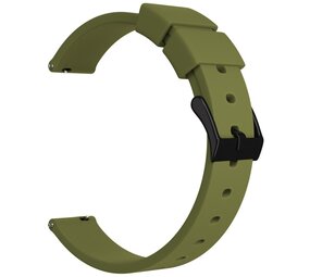 Strap-it Bracelet montre 14mm silicone de luxe - universel (vert)