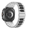 Bandz Bandz Bracelet à maillons en acier 'Deluxe' Samsung Galaxy Watch Ultra (argent/noir) Bandz Bandz Bracelet à maillons en acier 'Deluxe' Samsung Galaxy Watch Ultra (argent/noir)