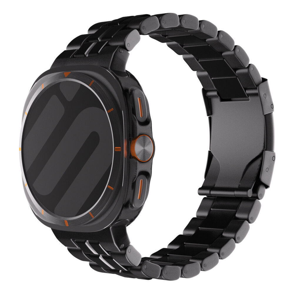 Strap-it Strap-it Bracelet titane 'Square' Samsung Galaxy Watch Ultra (noir) Strap-it Strap-it Bracelet titane 'Square' Samsung Galaxy Watch Ultra (noir)