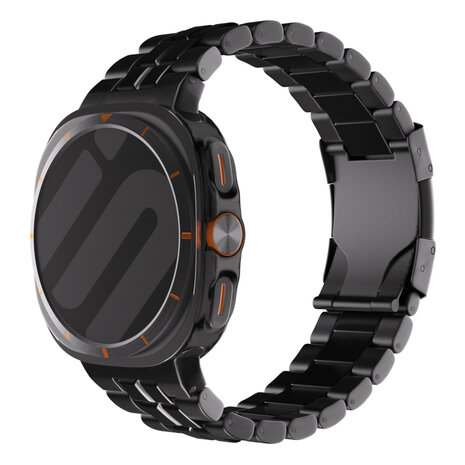 Strap-it Strap-it Bracelet titane 'Square' Samsung Galaxy Watch Ultra (noir) Strap-it Strap-it Bracelet titane 'Square' Samsung Galaxy Watch Ultra (noir)