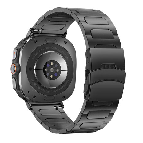 Bandz Bandz Bracelet titane Samsung Galaxy Watch Ultra 'Deluxe' (noir)