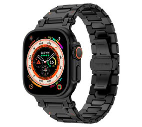 Strap-it Bracelet acier luxe 'Explorer' Apple Watch (noir)