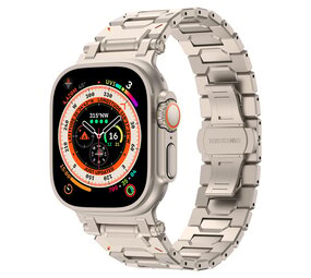 Strap-it Bracelet acier luxe 'Explorer' Apple Watch (titane)
