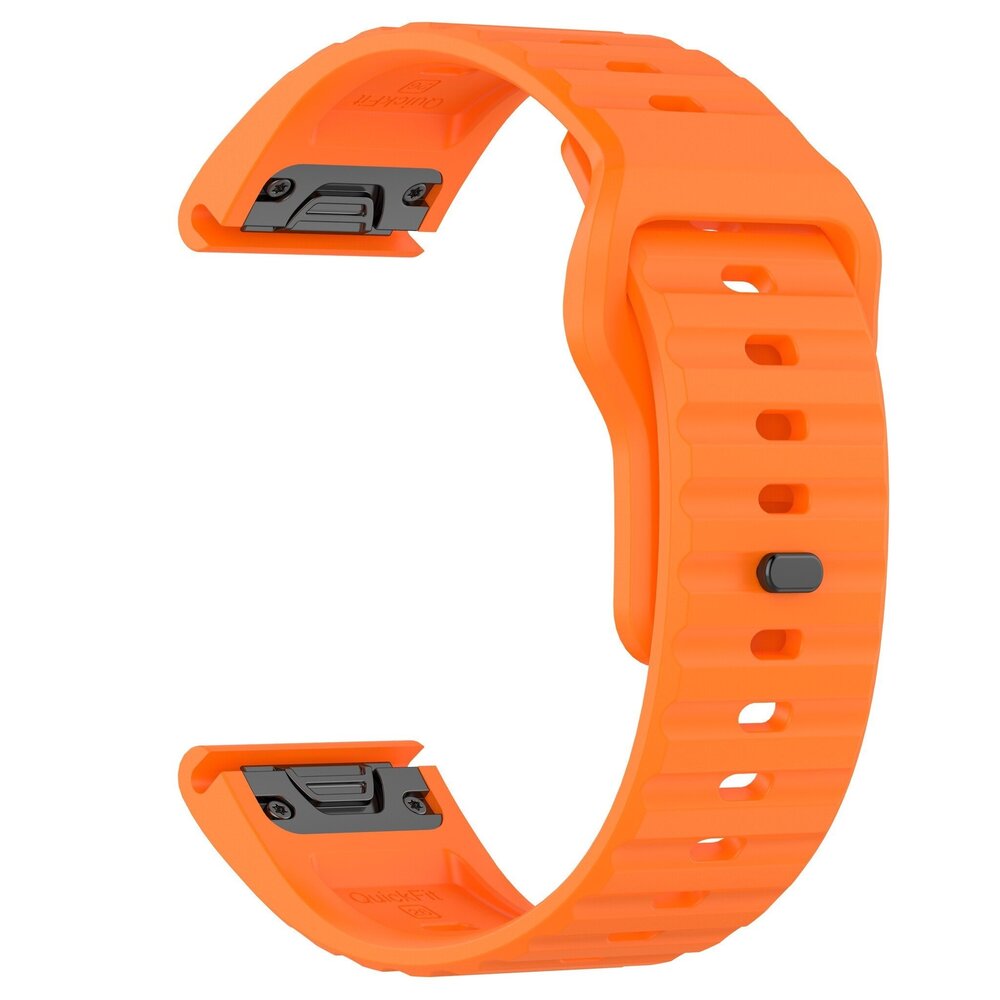 Strap-it Strap-it Bracelet silicone robuste Garmin Fenix 8 - 47mm (naranja)