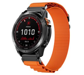 Strap-it Bracelet Alpine Garmin Quatix 5 / 6 / 7 (naranja)