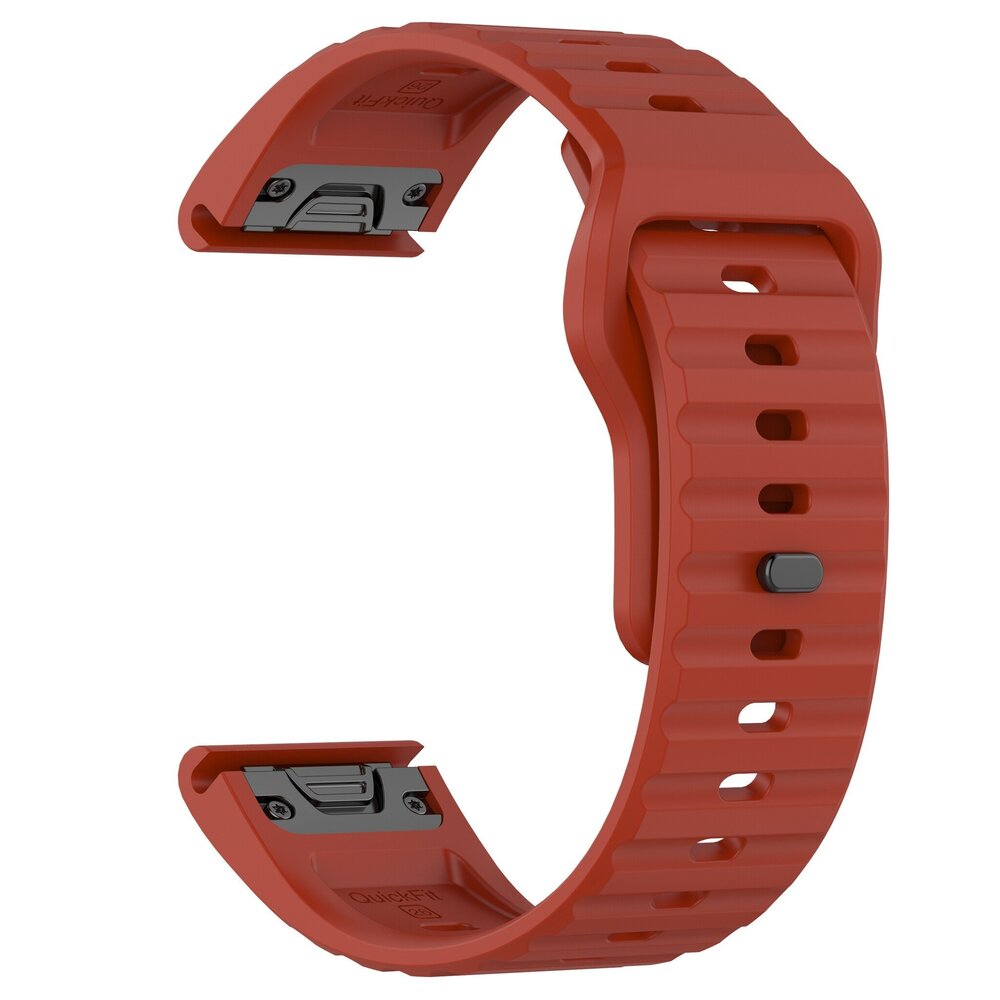 Strap-it Strap-it Bracelet silicone robuste Garmin Forerunner 965 (rouge)