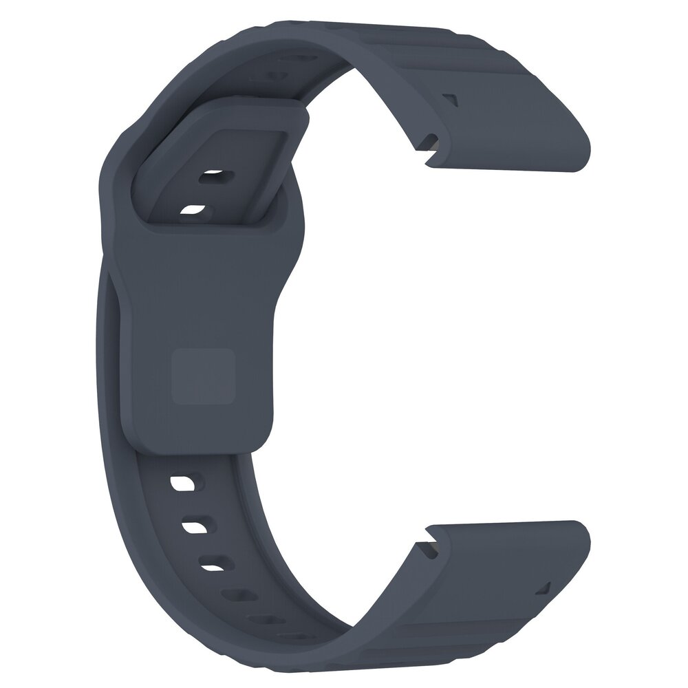 Strap-it Strap-it Bracelet silicone robuste Garmin Fenix 7x (gris-bleu)