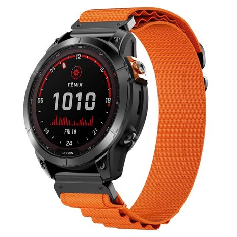 Strap-it Strap-it Bracelet Alpine Garmin Quatix 3 / 6x / 7x Solar (naranja)