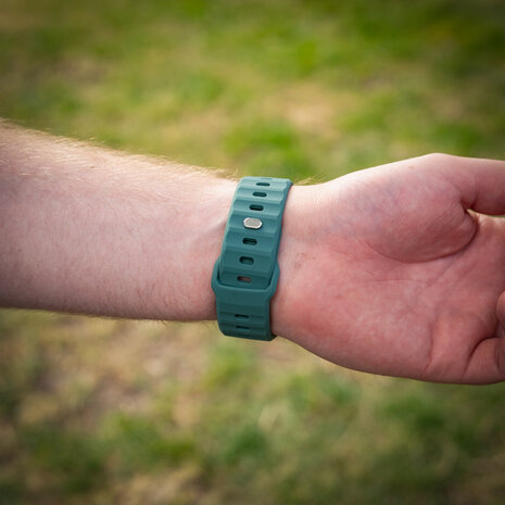 Strap-it Strap-it Bracelet silicone robuste Samsung Galaxy Watch Ultra (vert foncé)