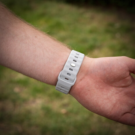 Strap-it Strap-it Bracelet silicone robuste Samsung Galaxy Watch Ultra (gris)