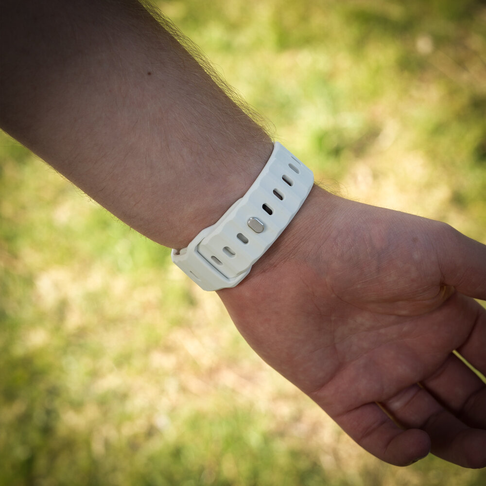 Strap-it Strap-it Bracelet silicone robuste Samsung Galaxy Watch Ultra (blanc)