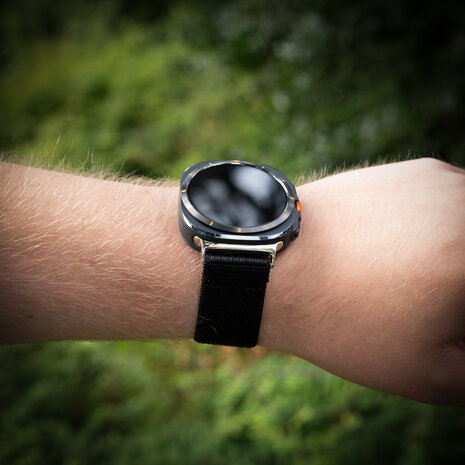 Strap-it Strap-it Bracelet nylon Samsung Galaxy Watch Ultra (noir)