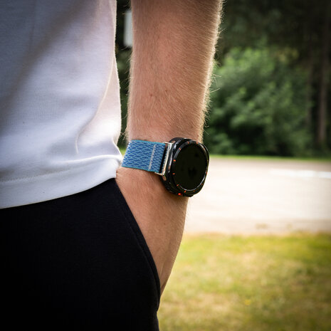 Strap-it Strap-it Bracelet nylon Samsung Galaxy Watch Ultra (océan bleu)
