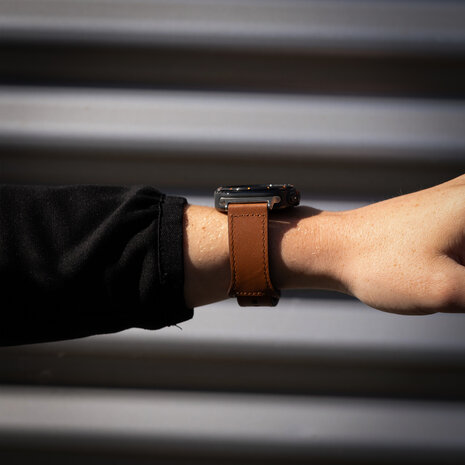 Strap-it Strap-it Bracelet cuir Samsung Galaxy Watch Ultra (brun)