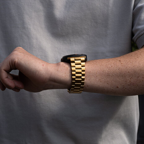 Strap-it Strap-it Bracelet acier Samsung Galaxy Watch Ultra (or) Strap-it Strap-it Bracelet acier Samsung Galaxy Watch Ultra (or)