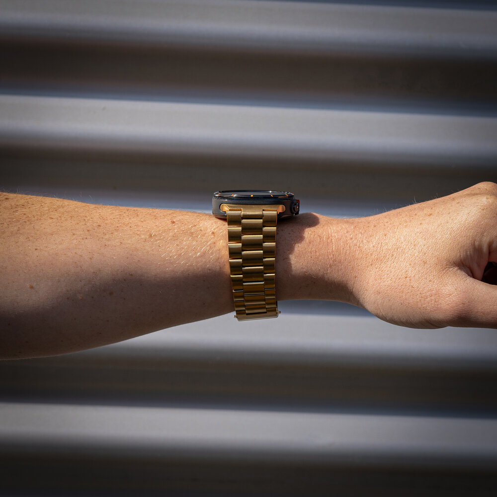 Strap-it Strap-it Bracelet acier Samsung Galaxy Watch Ultra (or) Strap-it Strap-it Bracelet acier Samsung Galaxy Watch Ultra (or)