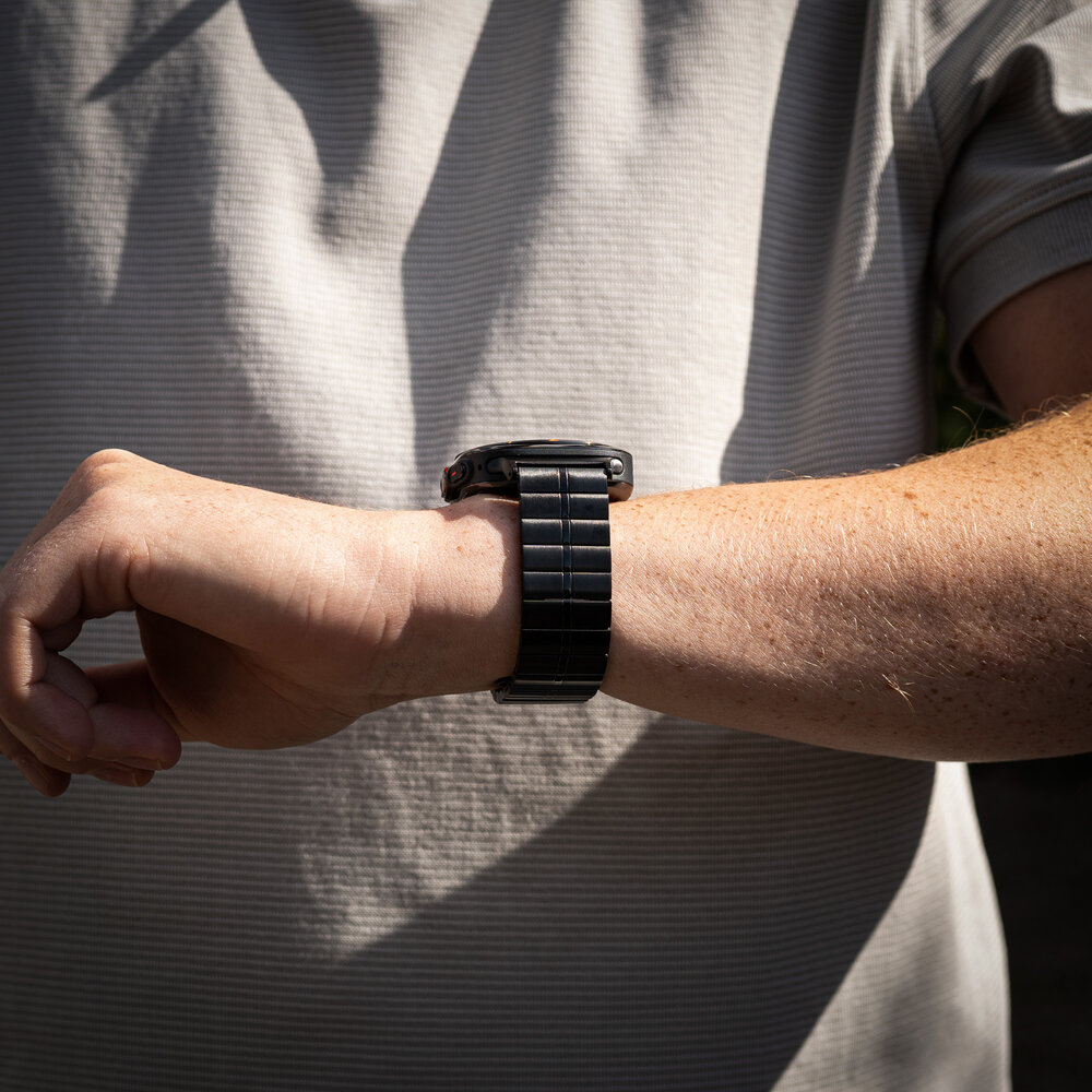 Strap-it Strap-it Bracelet métal de luxe Samsung Galaxy Watch Ultra (noir)