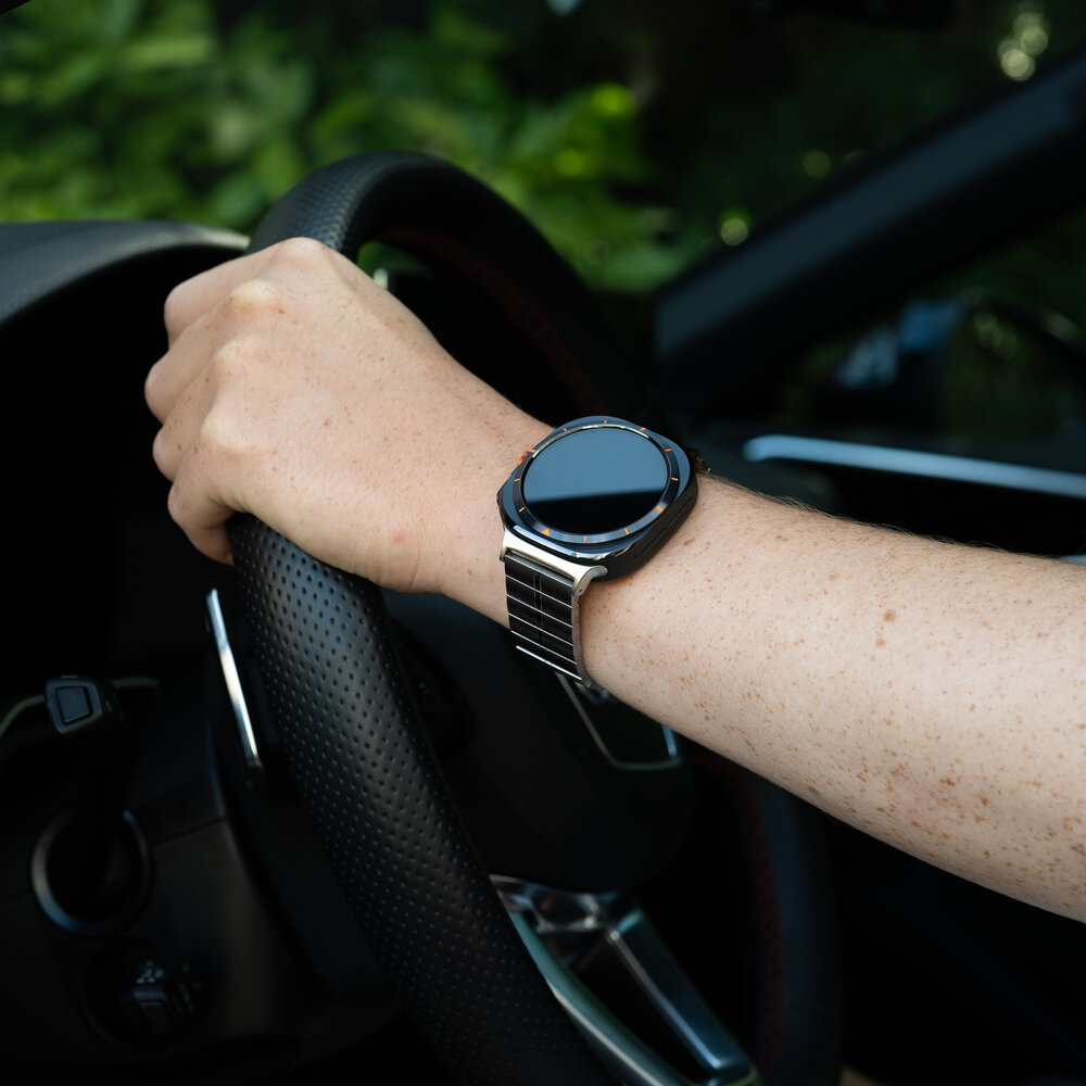 Strap-it Strap-it Bracelet métal de luxe Samsung Galaxy Watch Ultra (argent)