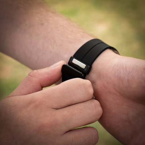 Strap-it Strap-it Bracelet sport avec D-buckle Samsung Galaxy Watch Ultra (noir)