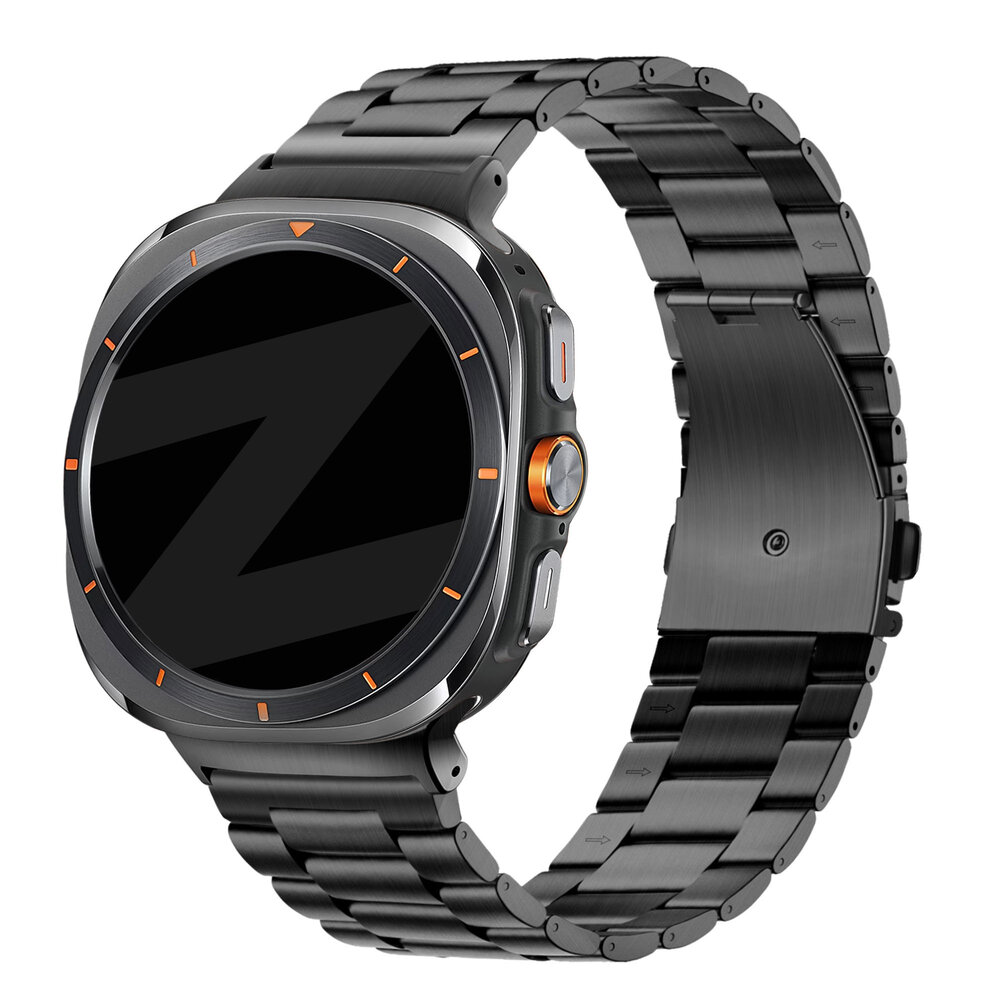 Bandz Bandz Bracelet acier 'Classique' Samsung Galaxy Watch Ultra (noir)