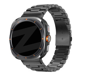 Bandz Bandz Bracelet à maillons en acier 'Deluxe' Samsung Galaxy Watch Ultra (noir)
